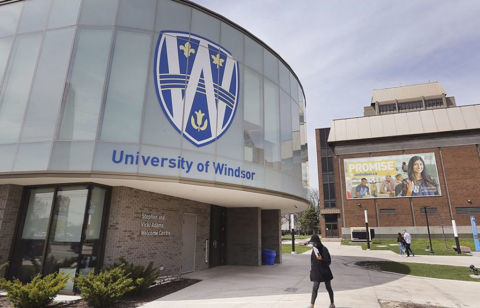 WINDSOR, ON. APRIL 24, 2019. --  The University of Windsor campus is shown on Wednesday, April 24, 2019. For Sharon Hill story on tuition  cut. (DAN JANISSE/The Windsor Star)